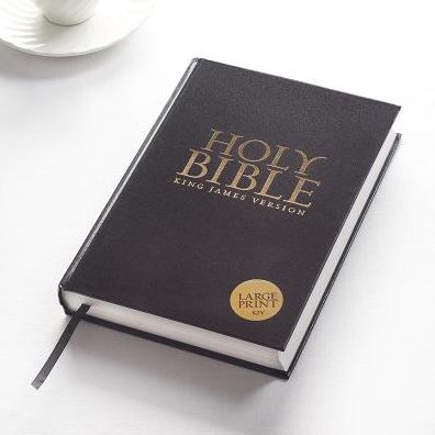 KJV Large Print Hardcover Edition: Black