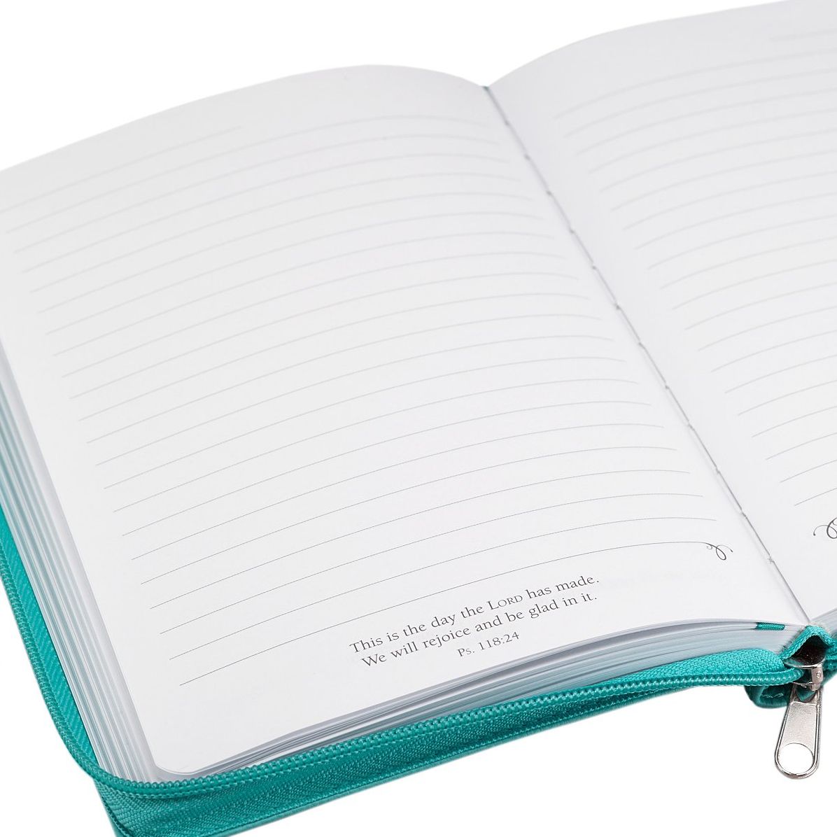 I Can Do Everything: Teal Lux-Leather Journal with Zipper