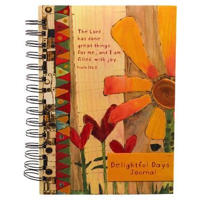 Journal Wirebound Large Flower Great Things