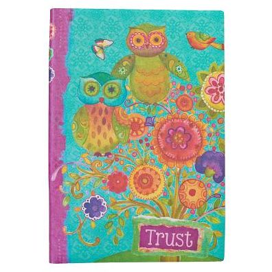 Journal Printed Lux-Leather Owls Trust Proverbs 3:5
