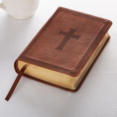 KJV Bible Compact Large Print (Faux Leather, Saddle Tan)