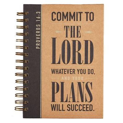 Commit to the Lord: Journal Wirebound Large