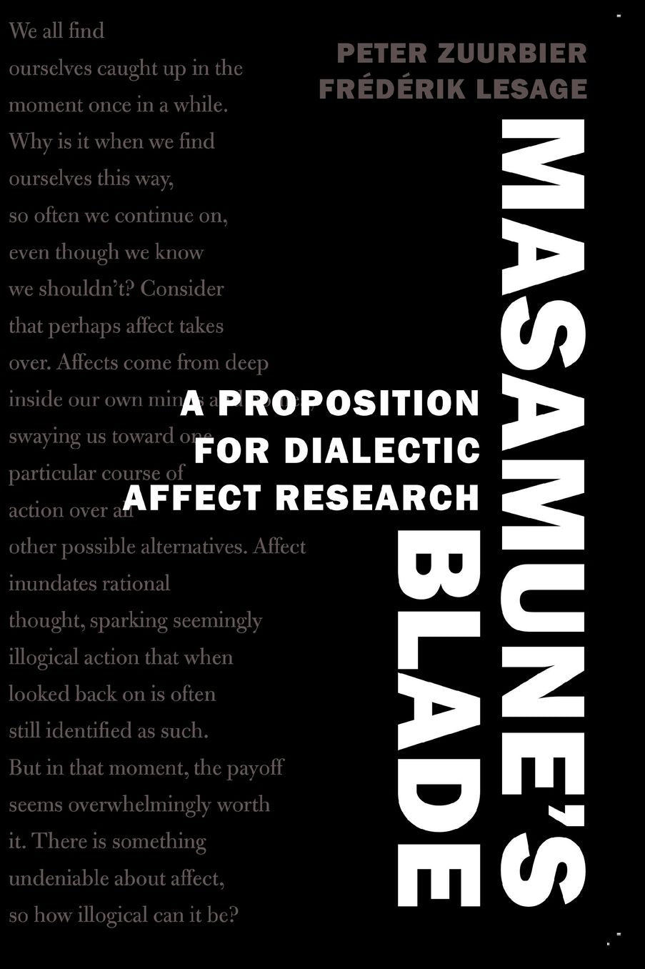 Masamune S Blade: A Proposition for Dialectic Affect Research