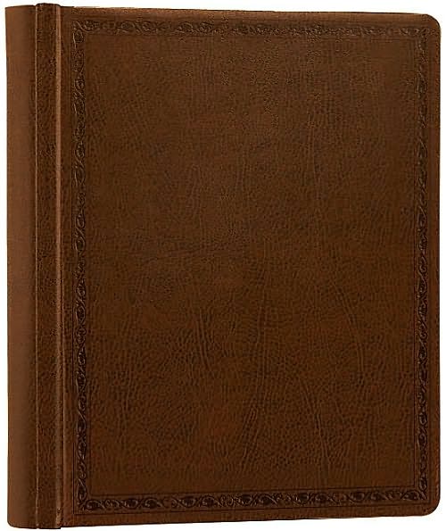 ESV Journaling Bible Bonded Leather, Mocha Threshold Design