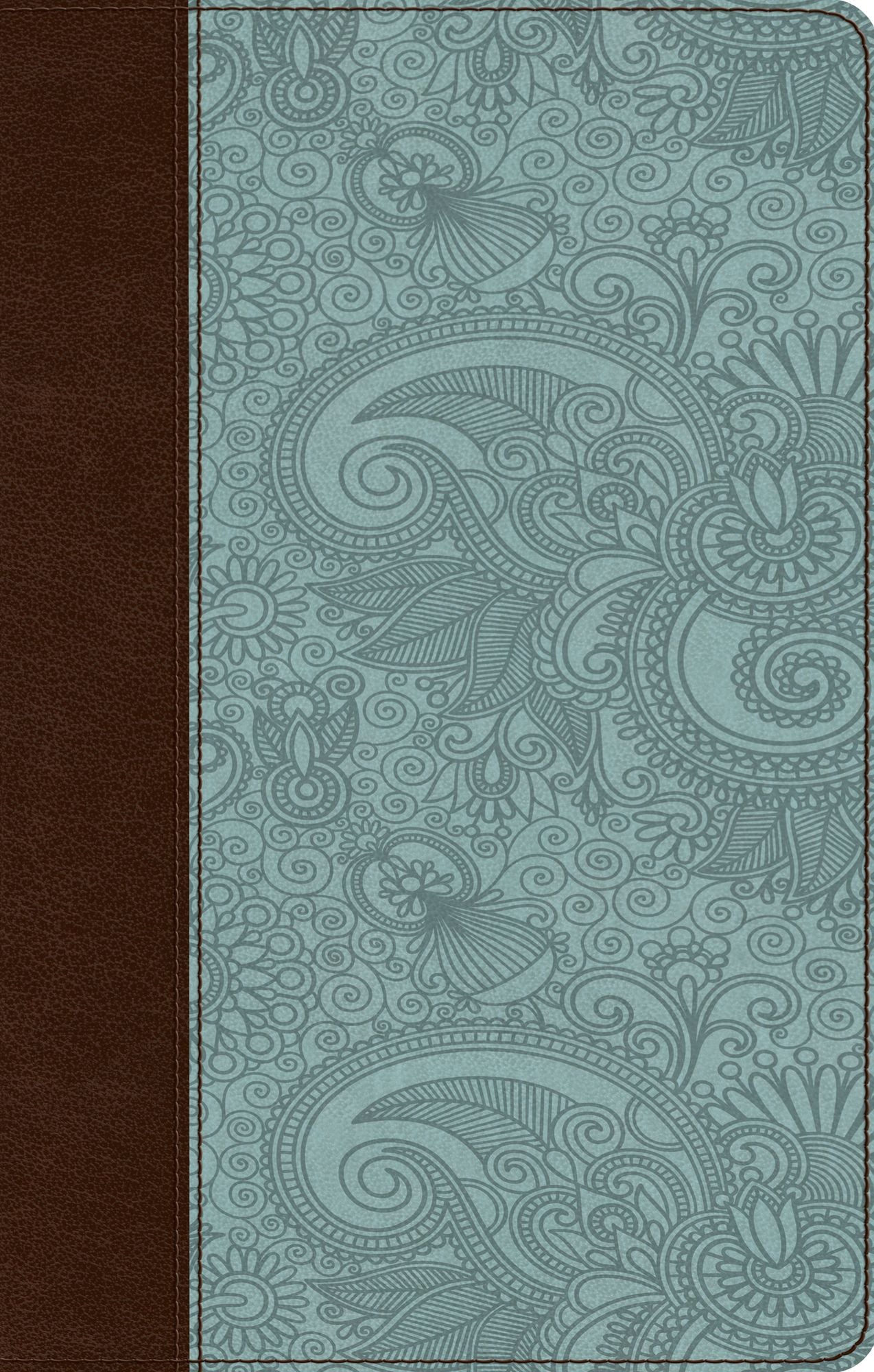 ESV UltraThin Bible (TruTone, Chocolate/Blue, Garden Design)