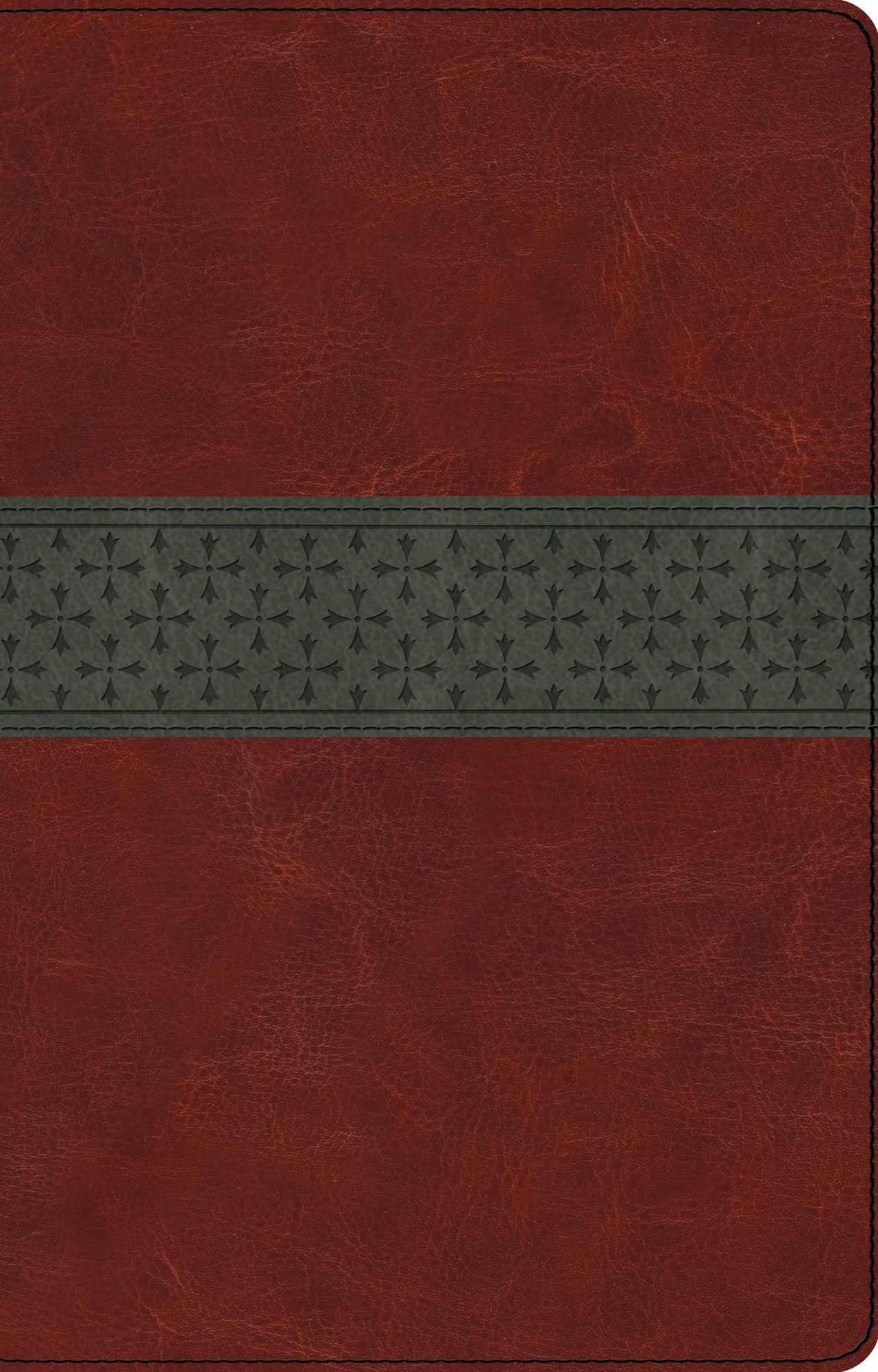 ESV Large Print Thinline Reference Bible (TruTone, Walnut/Slate, Crossband Design)