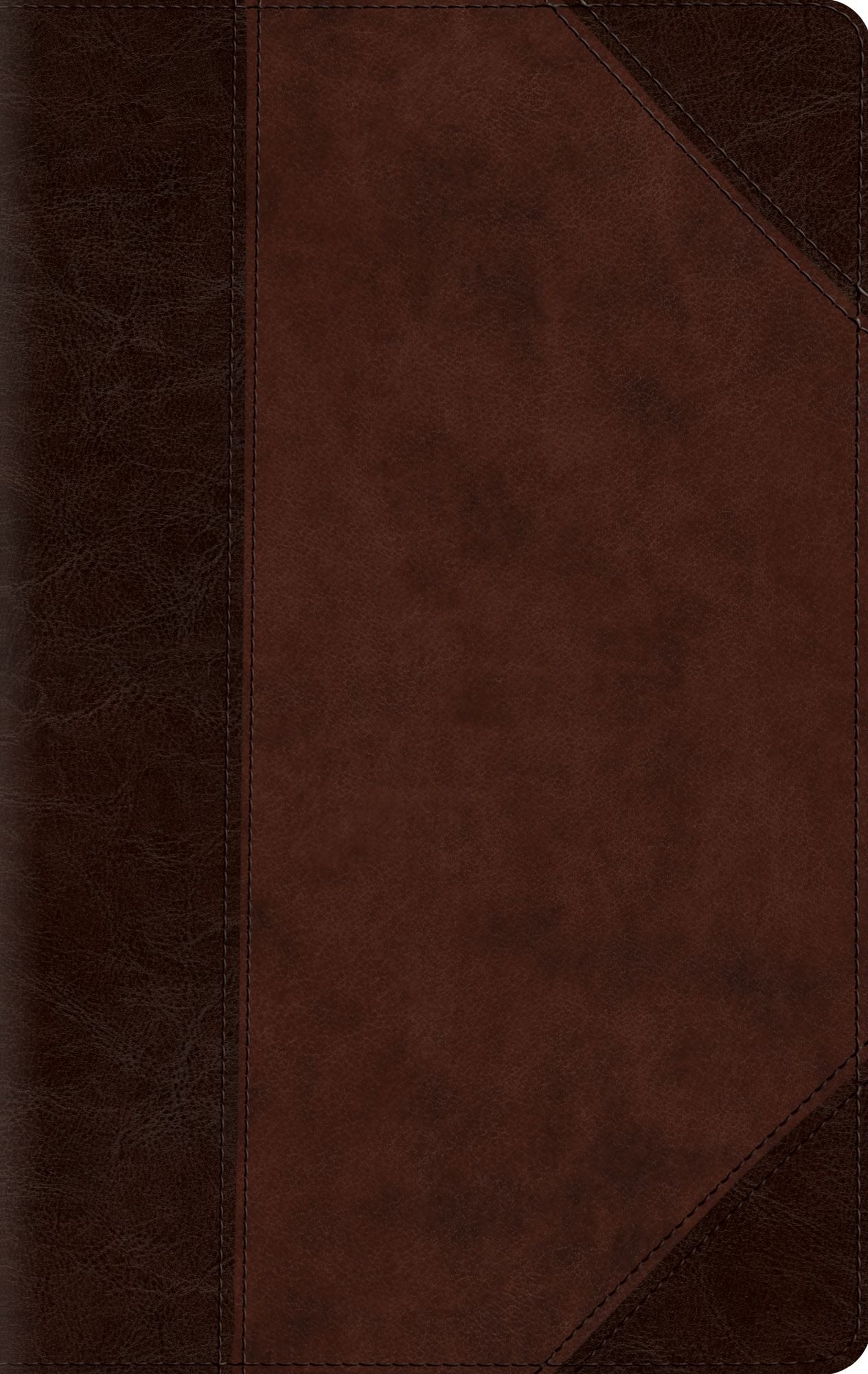 ESV Large Print Compact Bible (TruTone, Brown/Walnut, Portfolio Design)