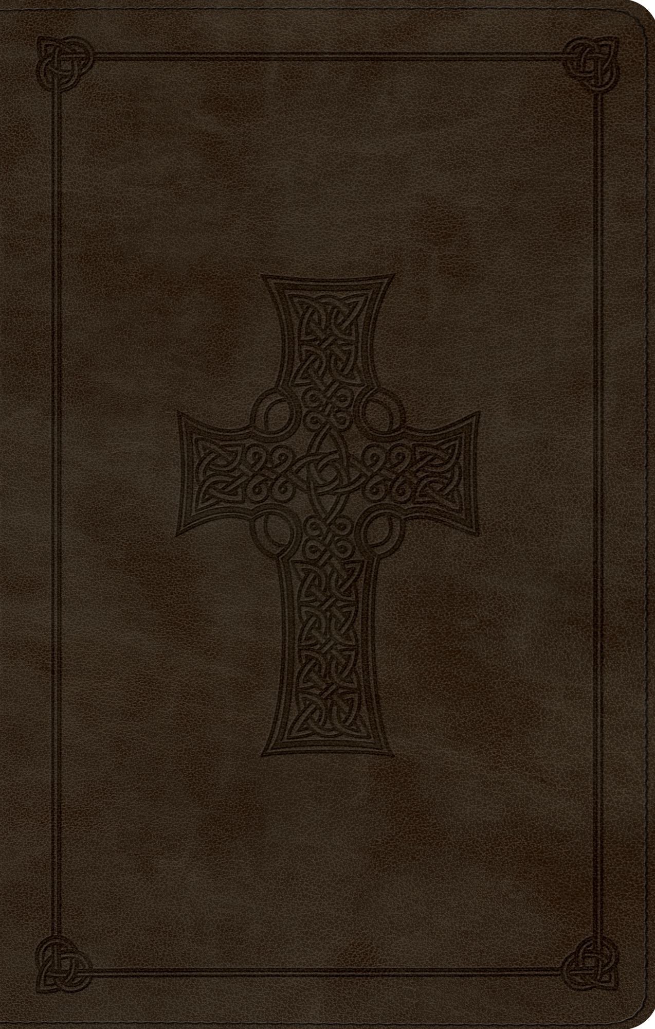 ESV UltraThin Bible (TruTone, Olive, Celtic Cross Design)