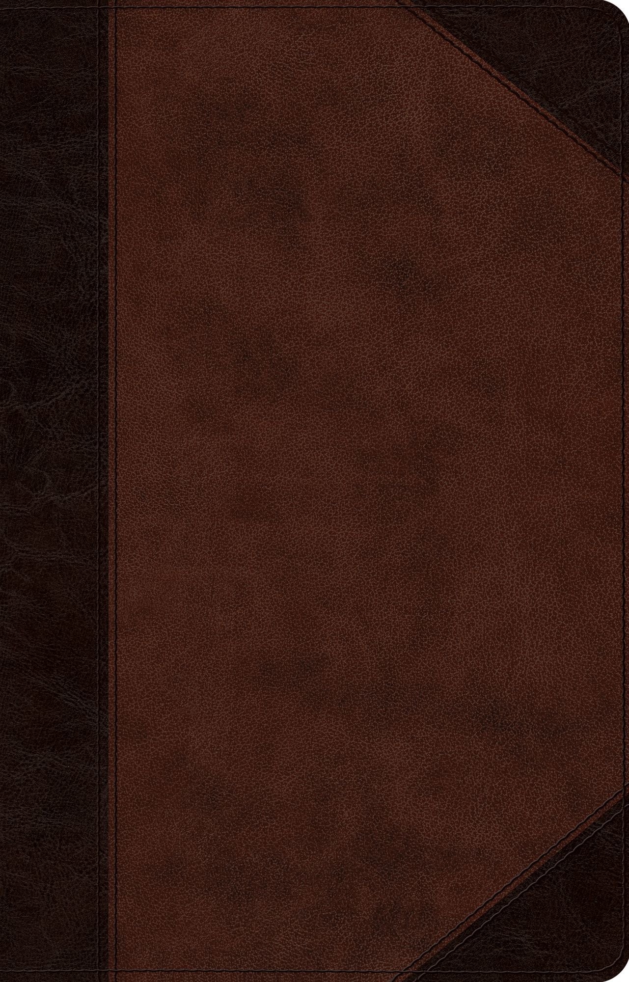 ESV Large Print Thinline Reference Bible (TruTone, Brown/Walnut, Portfolio Design)