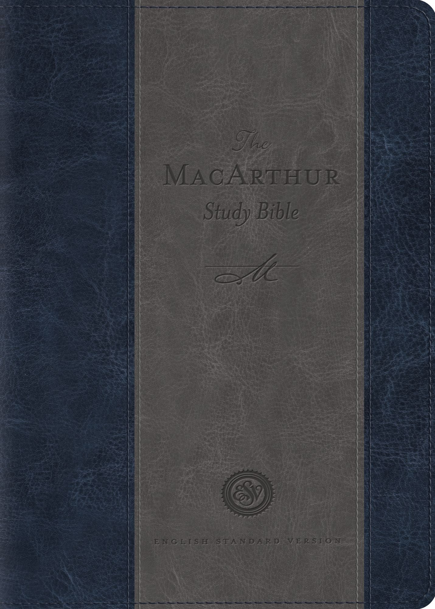 ESV MacArthur Study Bible, Personal Size (TruTone, Charcoal/Blue)