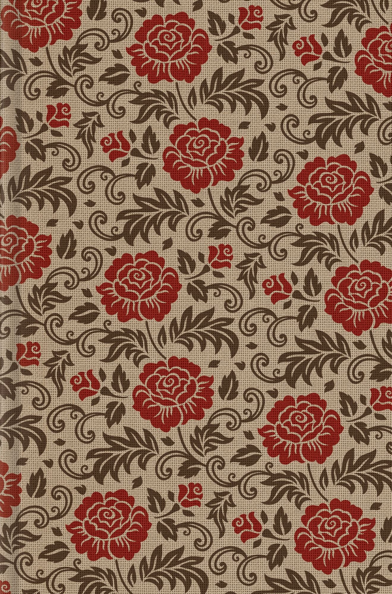ESV Compact Bible (Cloth Over Board, Roses)