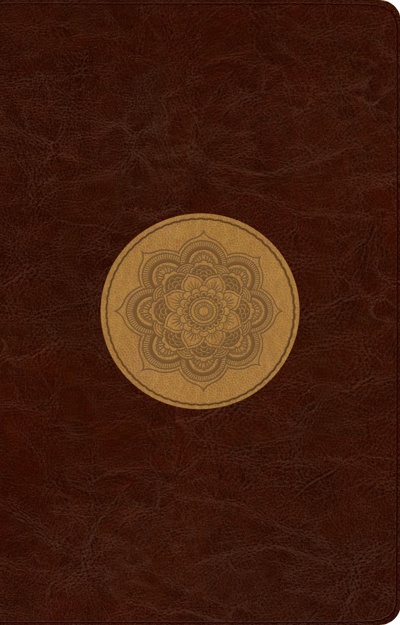 ESV Large Print Thinline Reference Bible (TruTone, Chocolate/Goldenrod, Emblem Design)