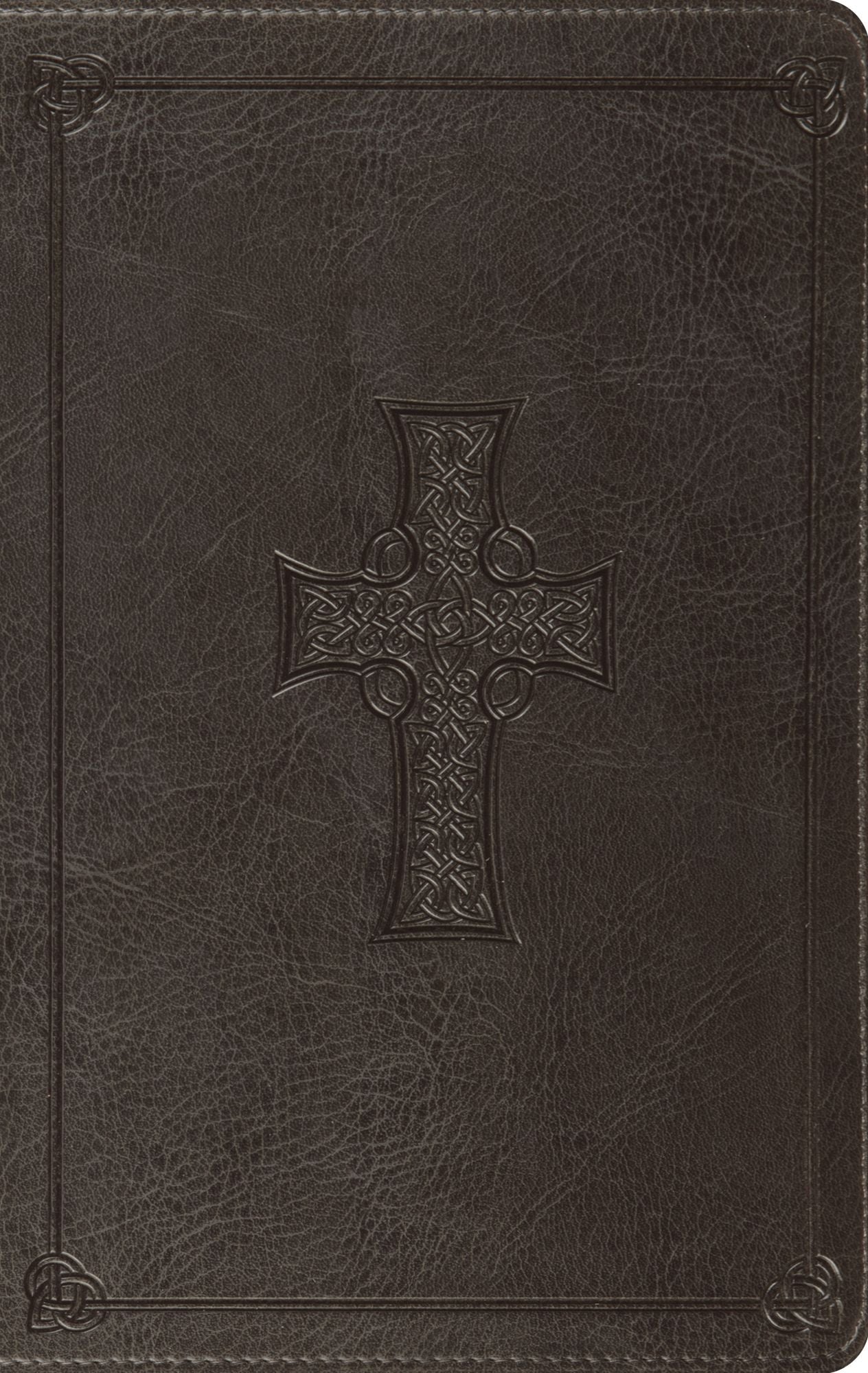 ESV Value Thinline Bible (TruTone, Charcoal, Celtic Cross Design)