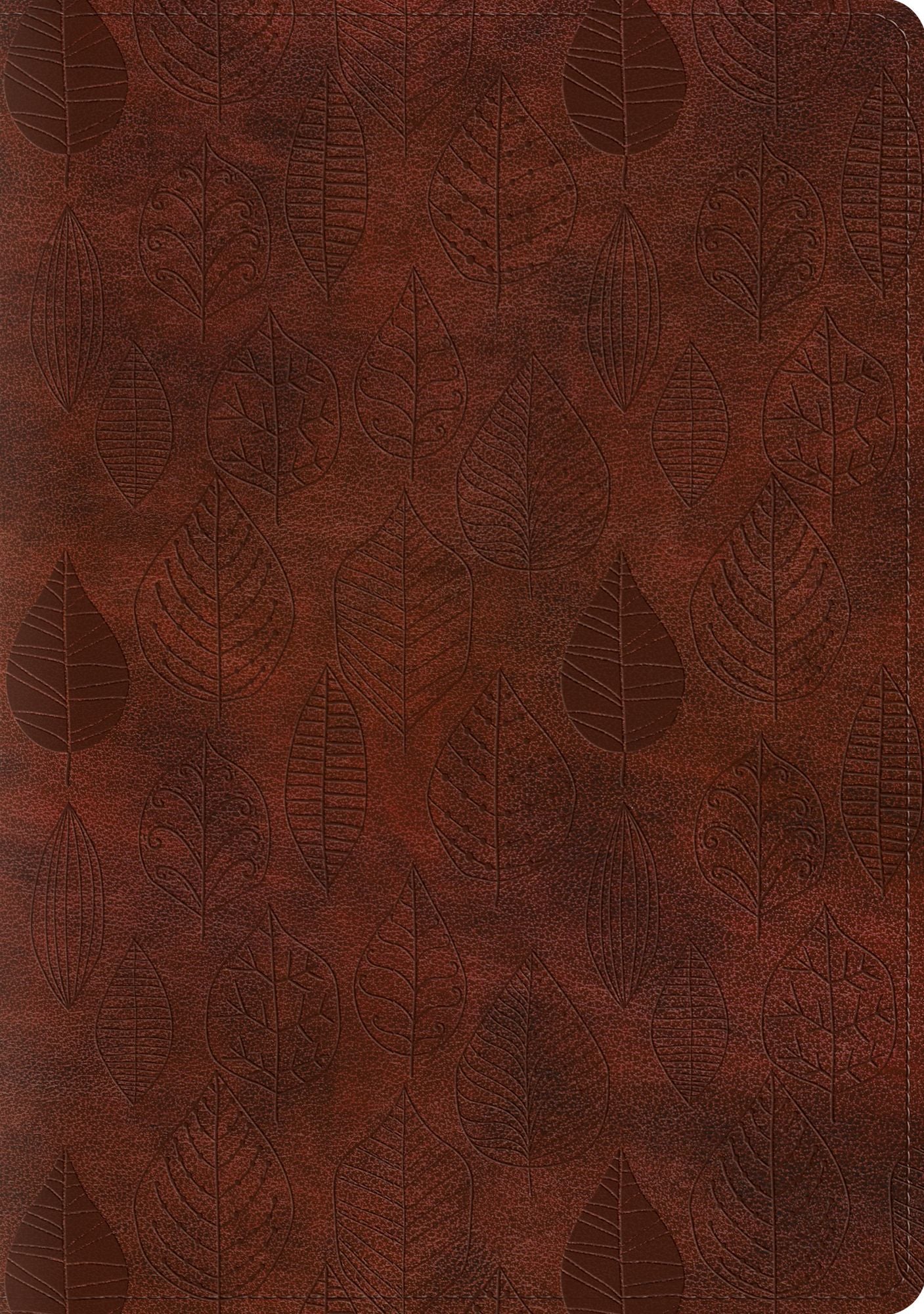 ESV Single Column Journaling Bible, Large Print (TruTone, Chestnut, Leaves Design)