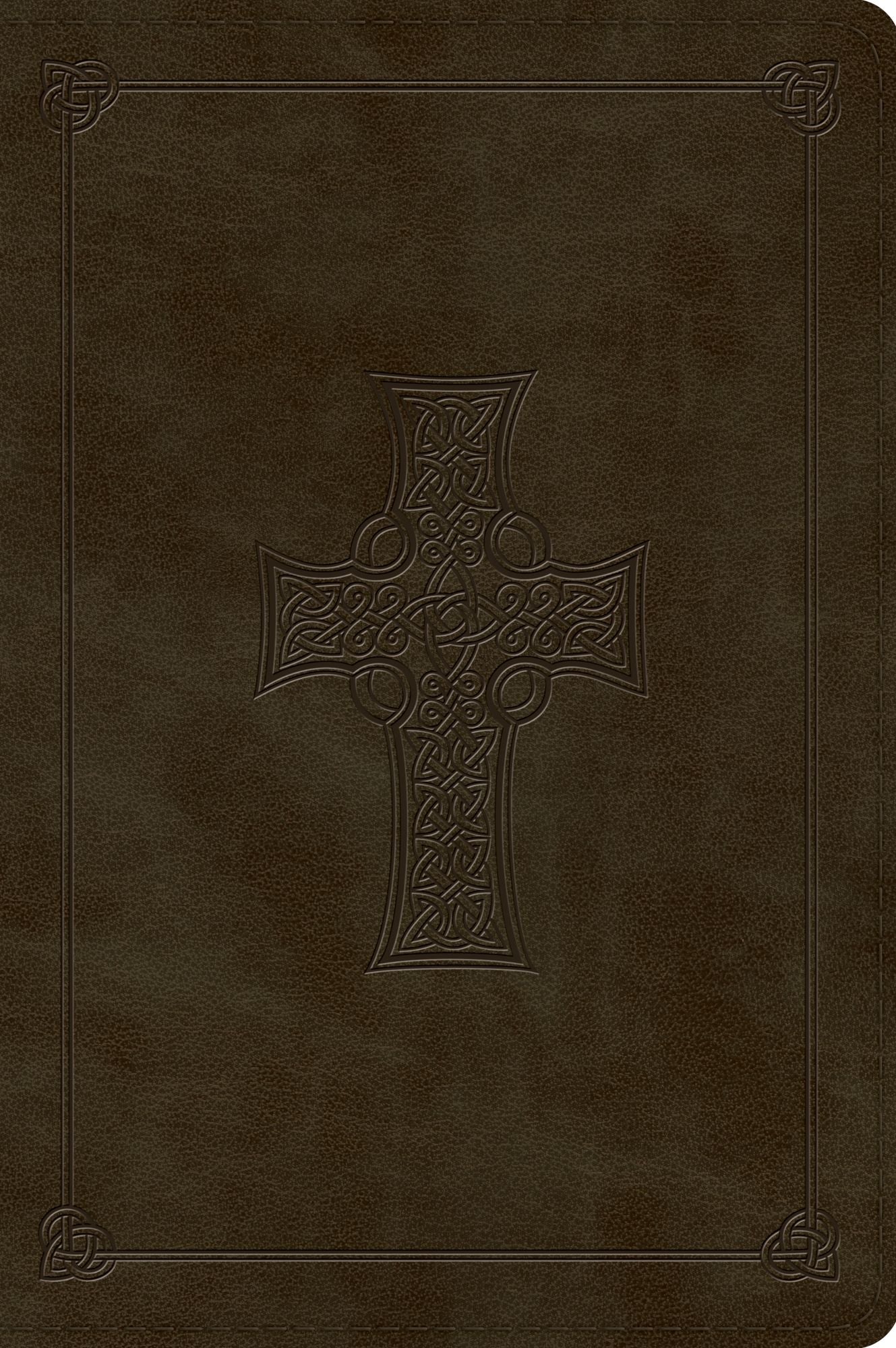 ESV Large Print Bible (TruTone, Olive, Celtic Cross Design)