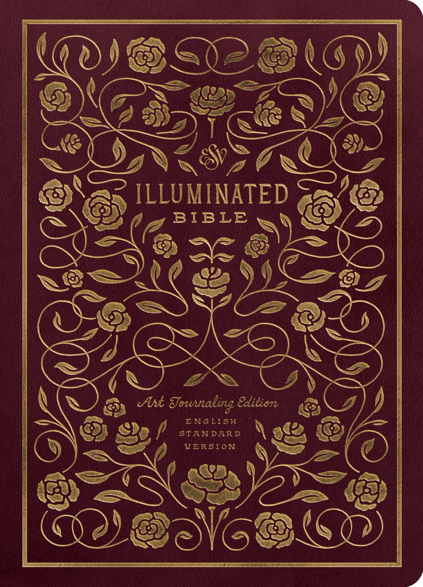 The Holy Bible : ESV Illuminated, Art Journaling Edition, Trutone, Burgundy