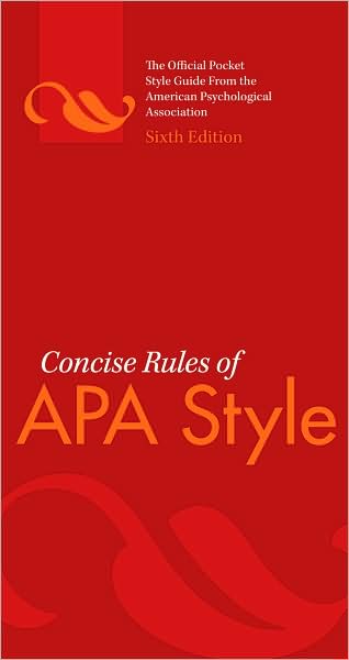 Concise Rules of APA Style