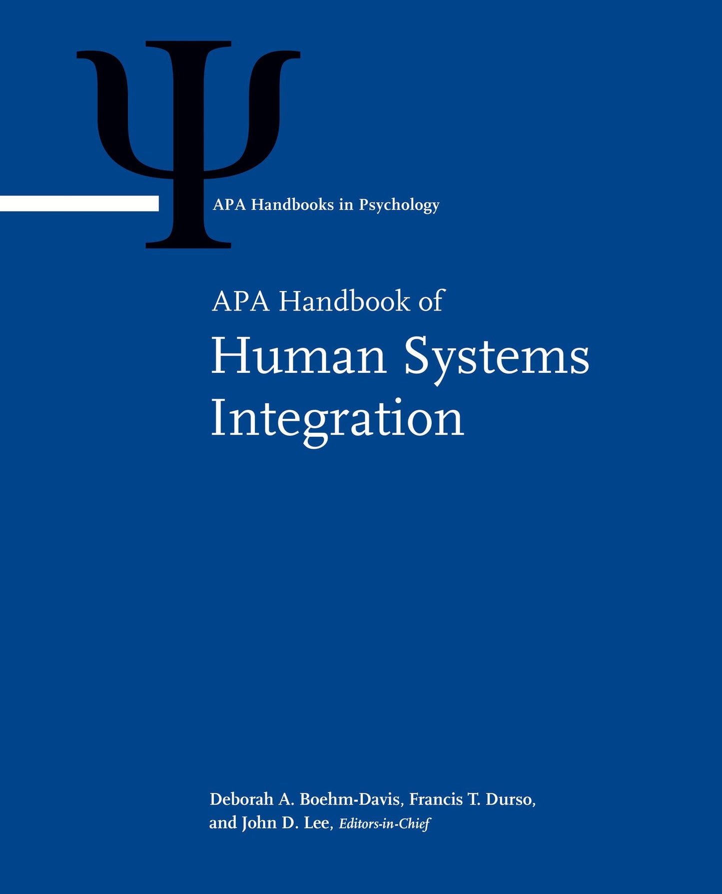 APA Handbook of Human Systems Integration