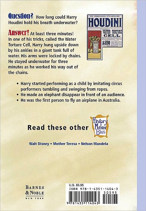 Harry Houdini (History Maker Bios Series)