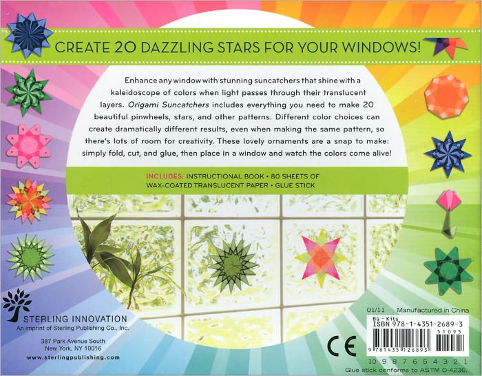 Origami Suncatchers: Create 20 Dazzling Stars for Your Windows