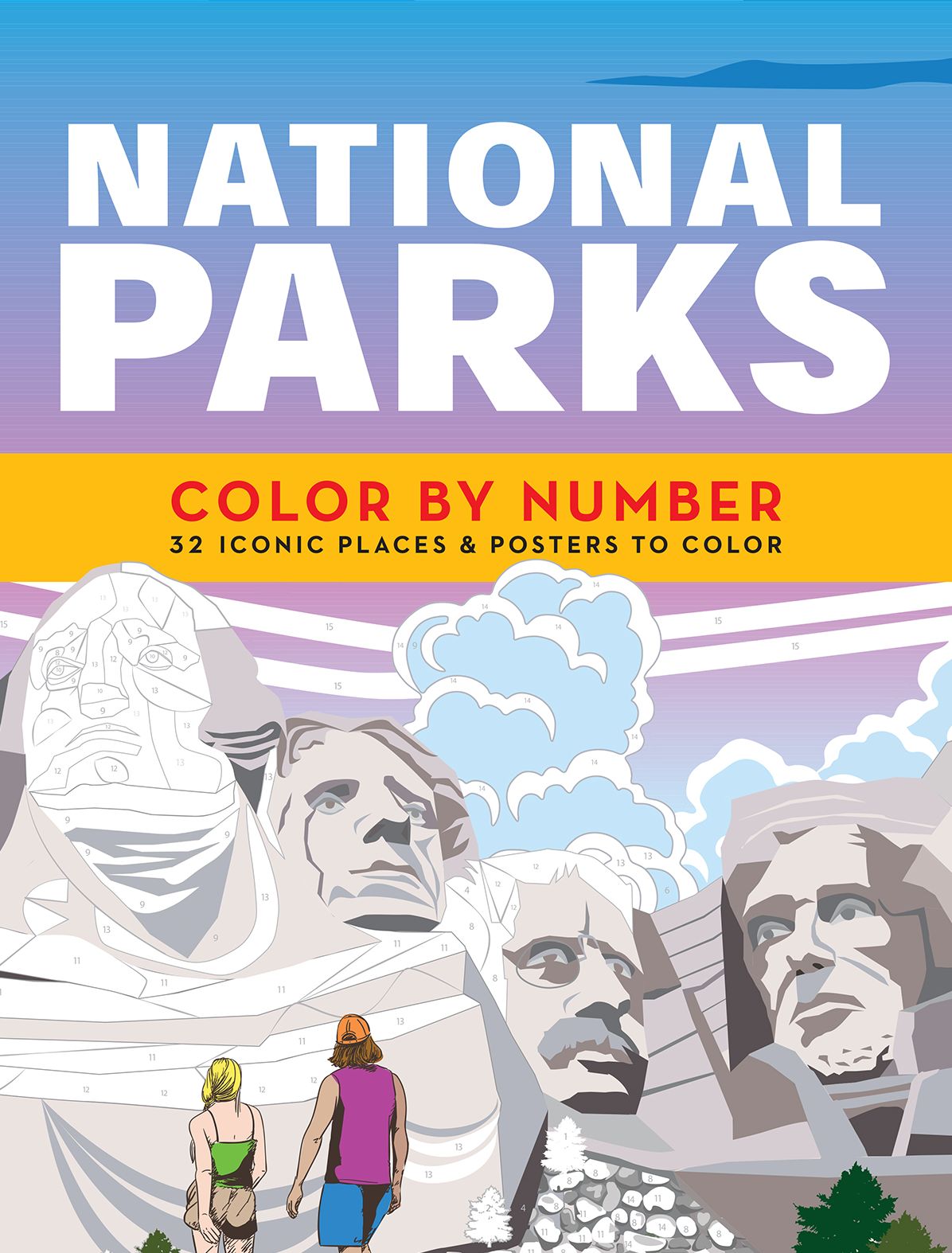 National Parks Color by Number: 32 Iconic Places and Posters to Color