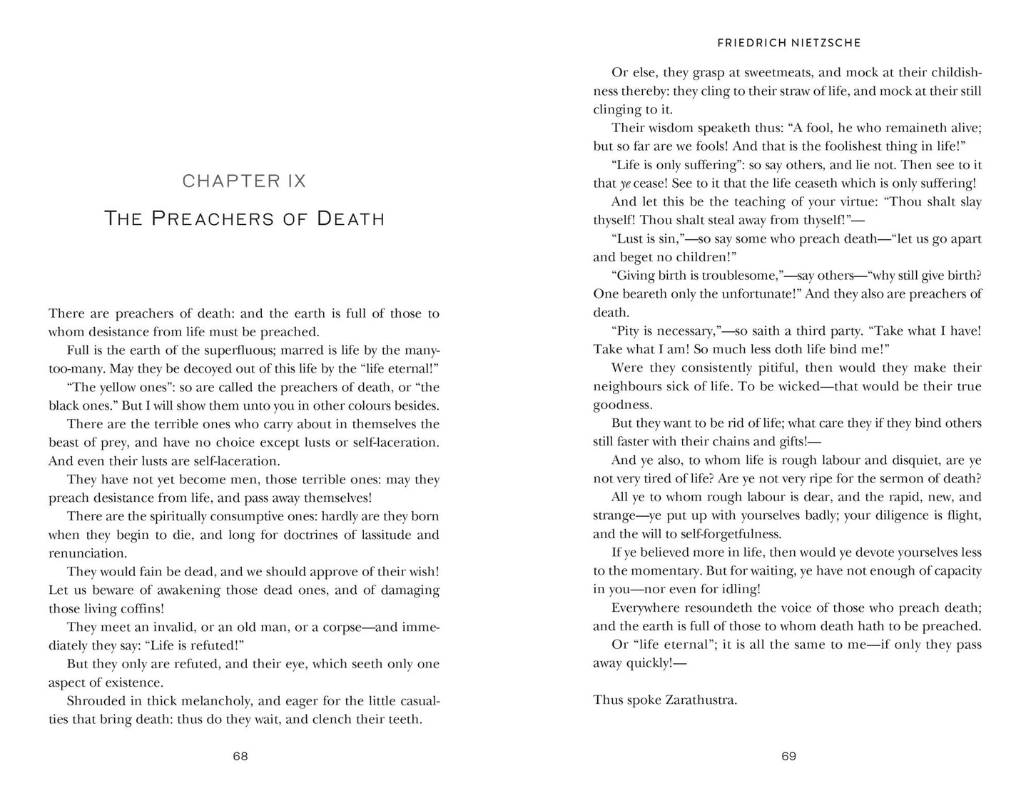 Thus Spoke Zarathustra