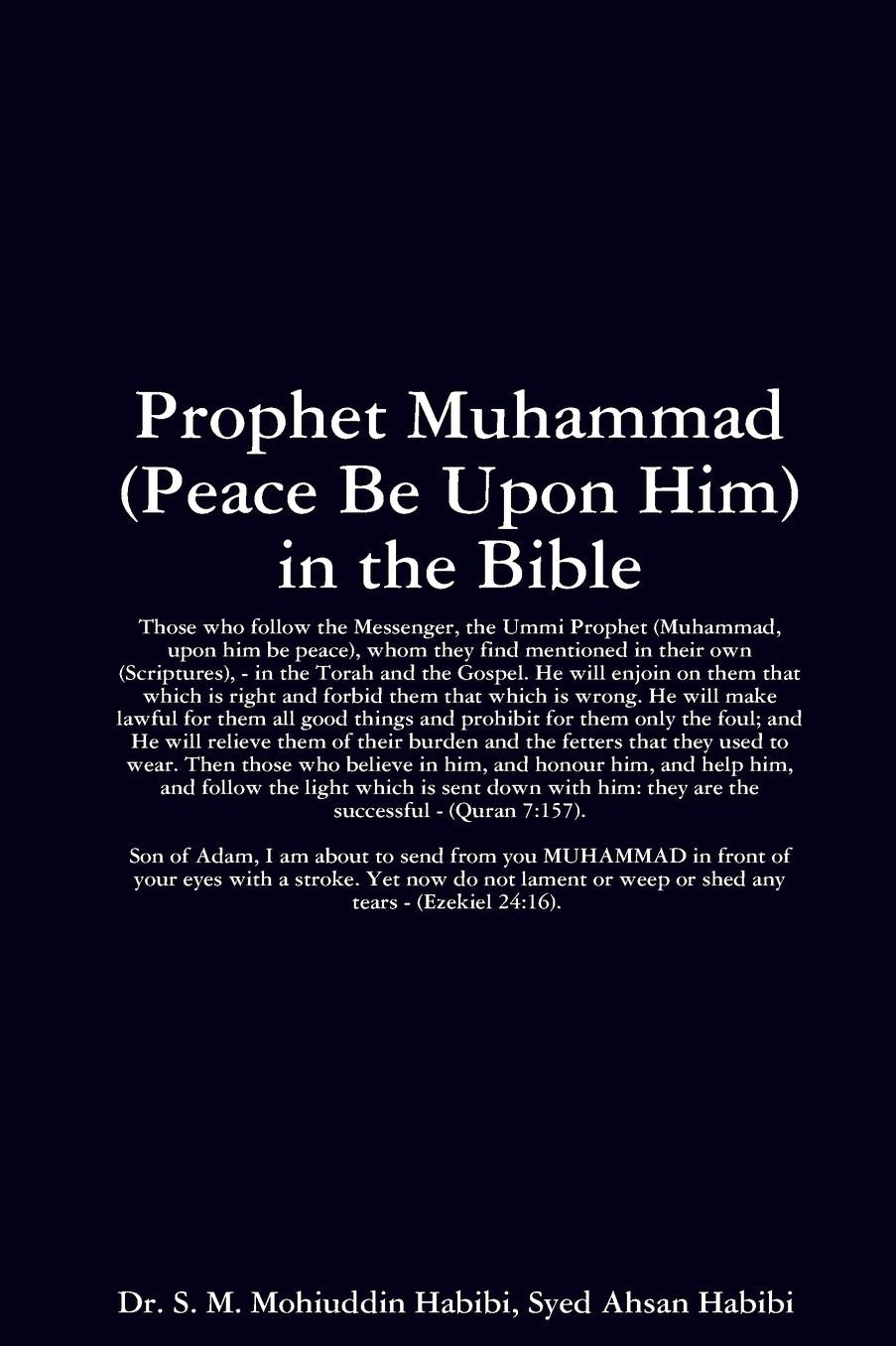 Prophet Muhammad (Peace Be Upon Him) in the Bible