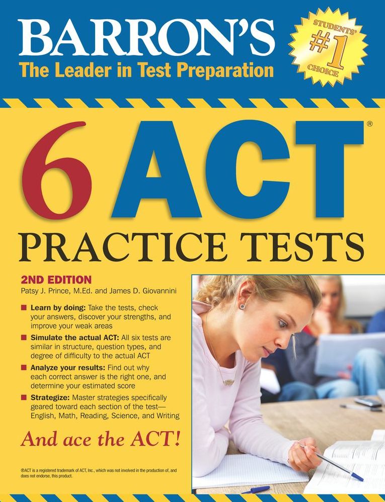 Barron's 6 ACT Practice Tests, 2nd Edition