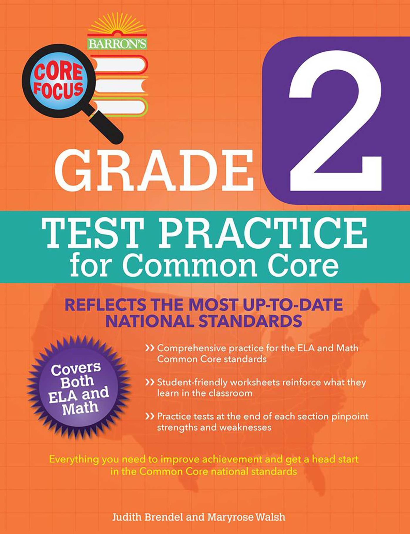 Barron's Core Focus: Grade 2 Test Practice for Common Core