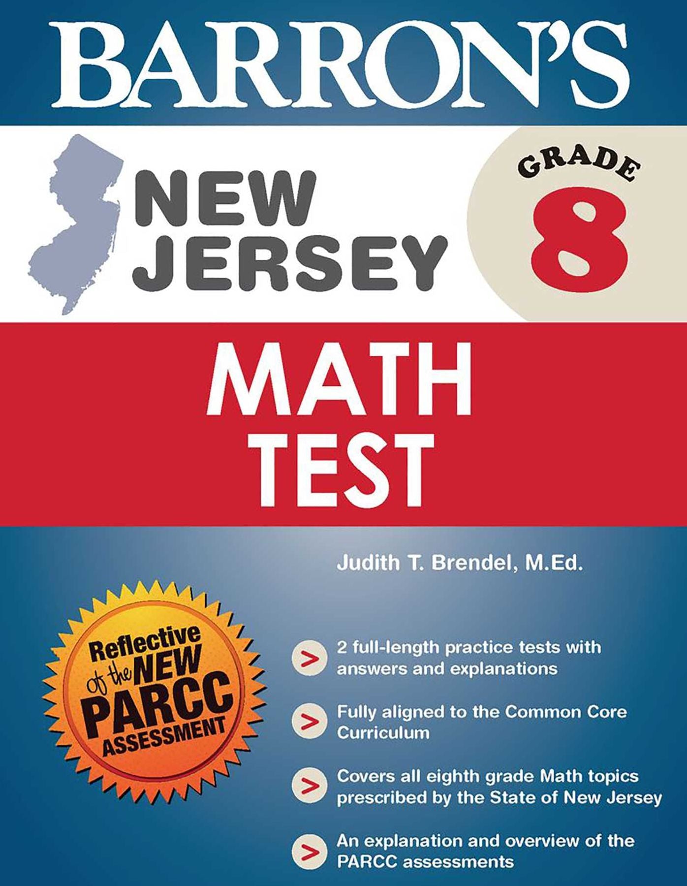Barron's New Jersey Grade 8 Math Test