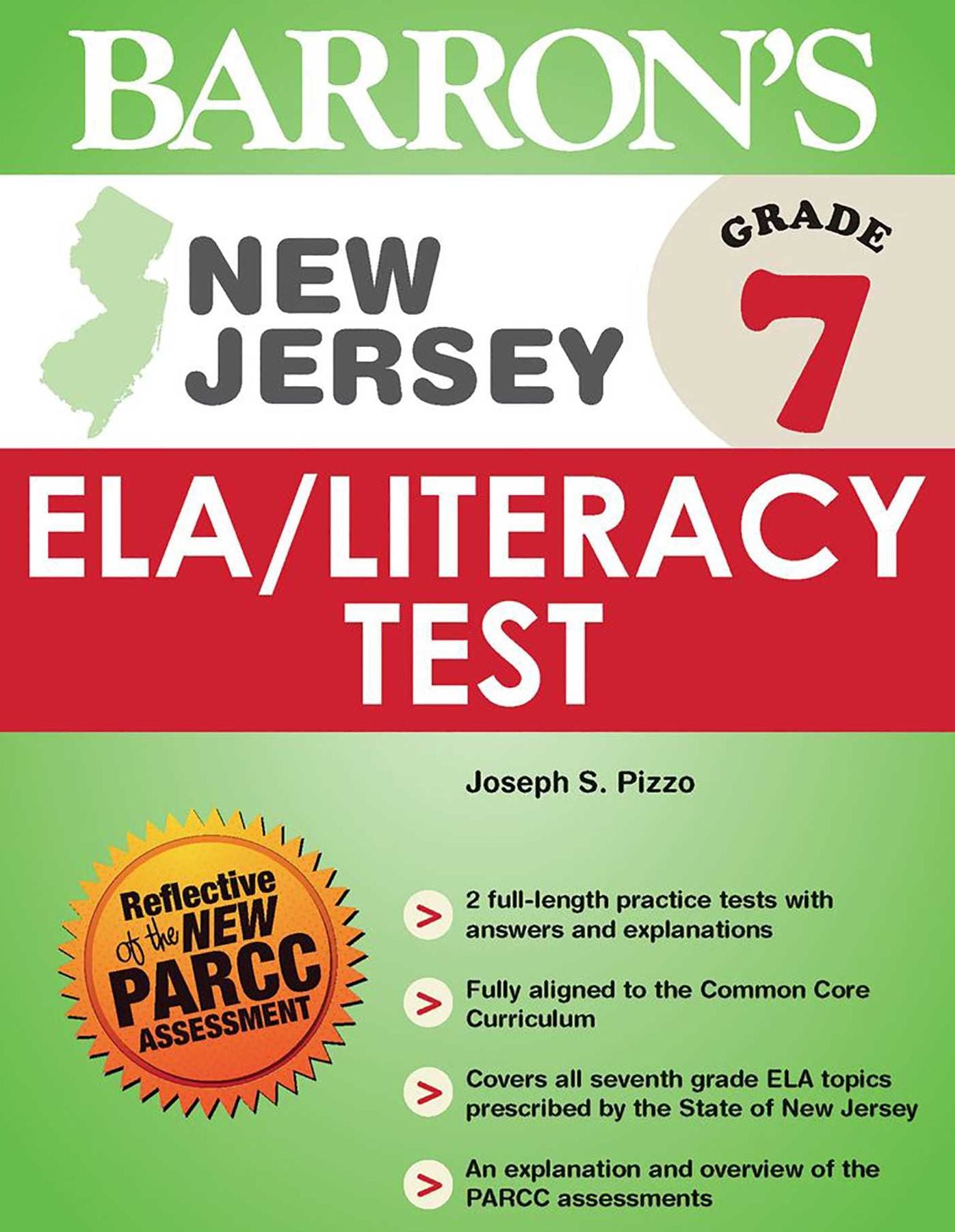 Barron's New Jersey Grade 7 ELA/Literacy Test