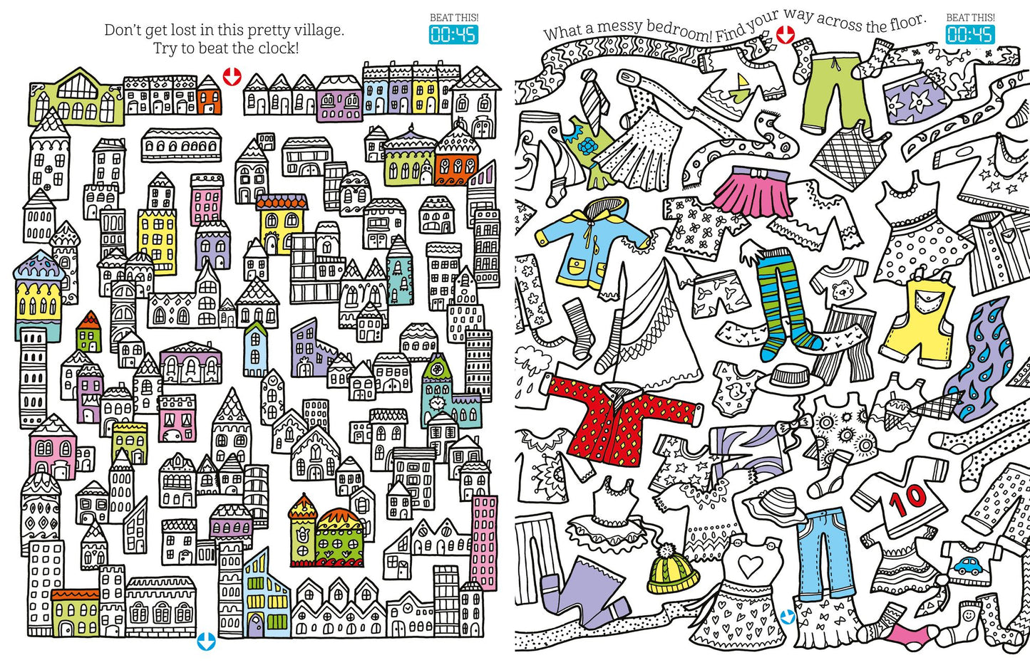 Challenging Mazes: 80 Timed Mazes to Test Your Skill!