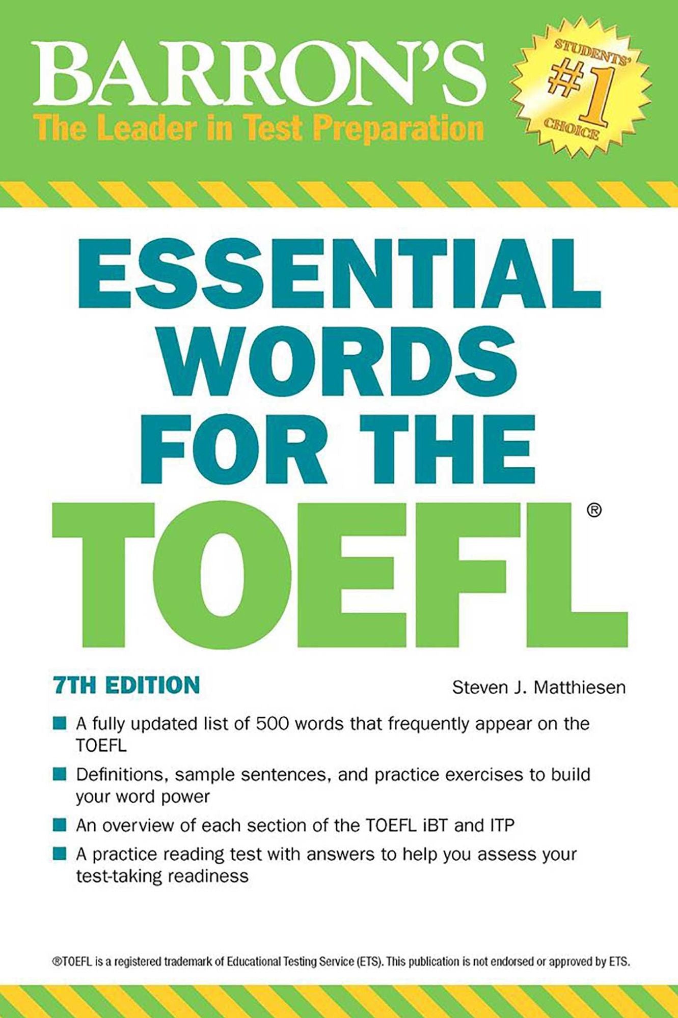 Essential Words for the TOEFL, 7th Edition