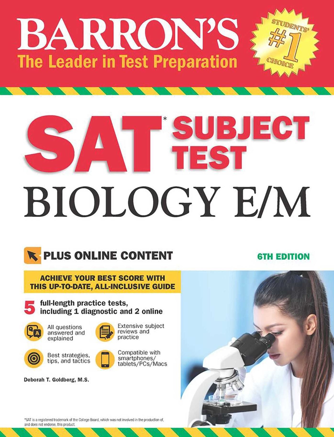 Barron's SAT Subject Test Biology E/M, 6th Edition