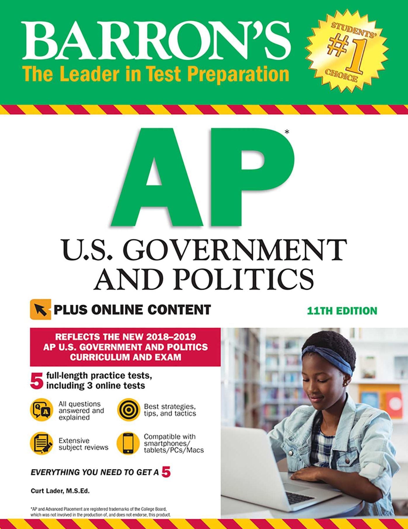 Barron's AP U.S. Government and Politics, 11th Edition: With Bonus Online Tests