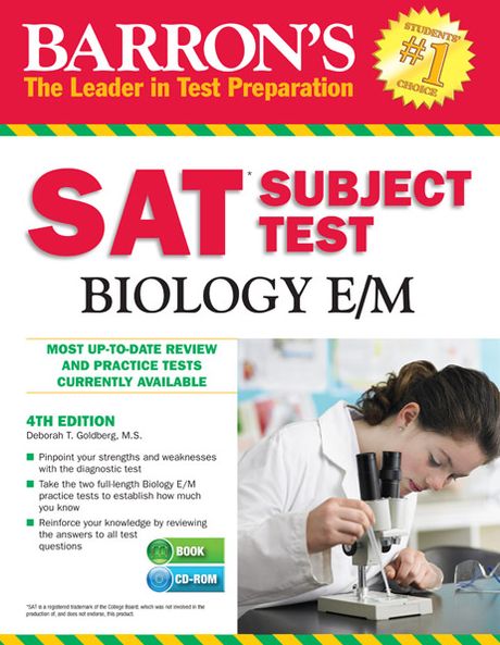 Barron's SAT Subject Test Biology E/M with CD-ROM, 4th Edition