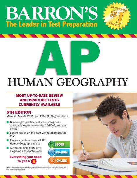 Barron's AP Human Geography with CD-ROM, 5th Edition
