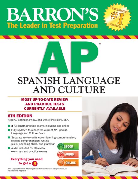 Barron's AP Spanish Language and Culture with MP3 CD, 8th Edition