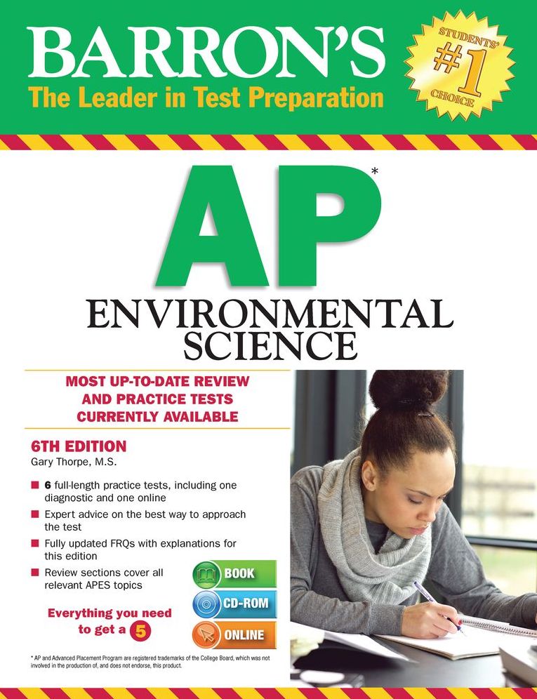 Barron's AP Environmental Science with CD-ROM, 6th Edition