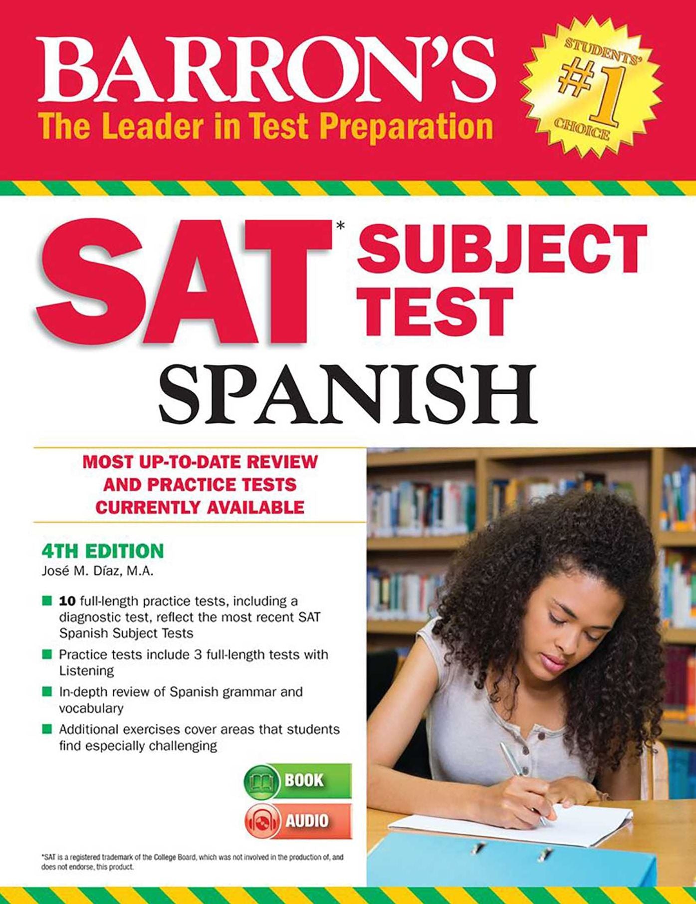 Barron's SAT Subject Test Spanish, 4th Edition: with MP3 CD