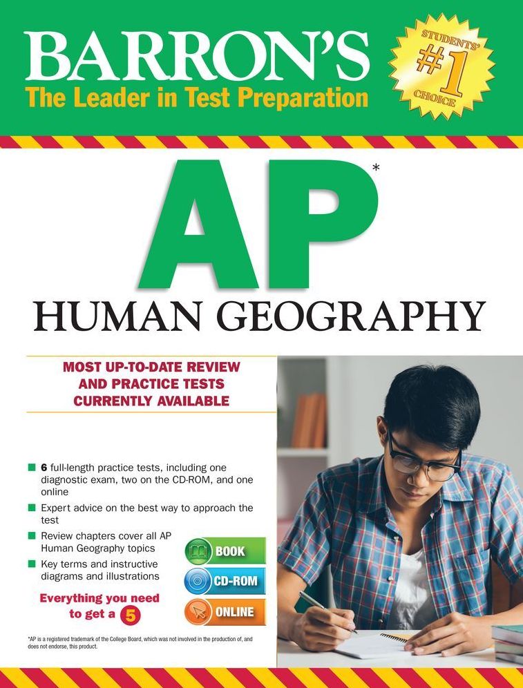 Barron's AP Human Geography with CD-ROM, 6th Edition