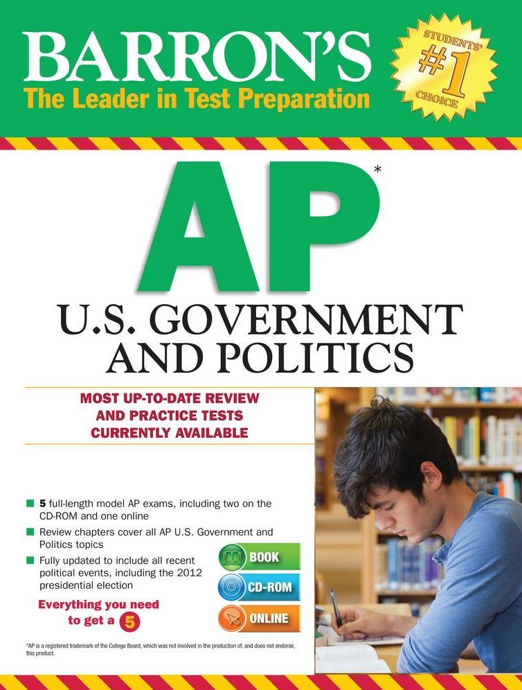 Barron's AP U.S. Government and Politics With CD-ROM, 9th Edition
