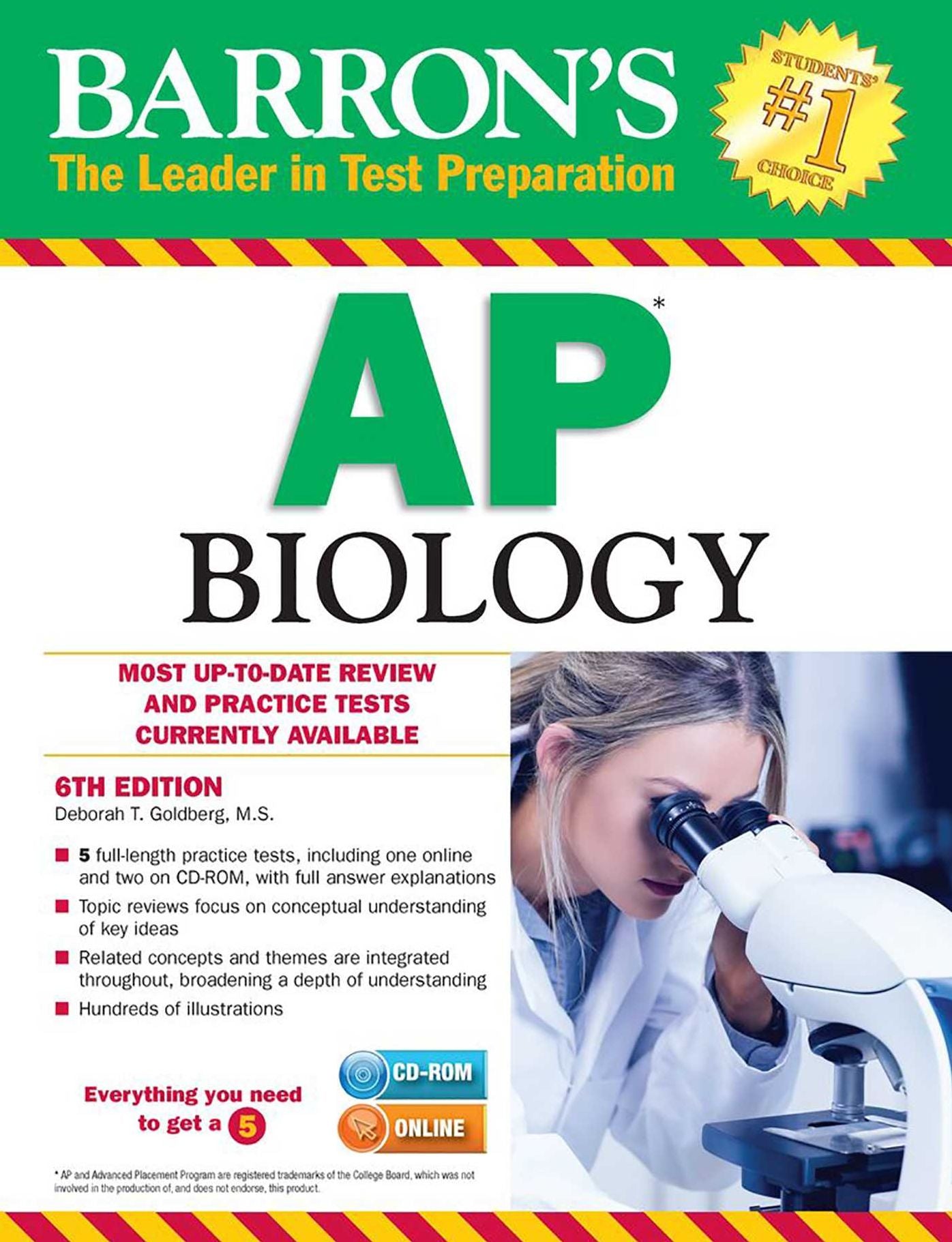 Barron's AP Biology with CD-ROM, 6th Edition