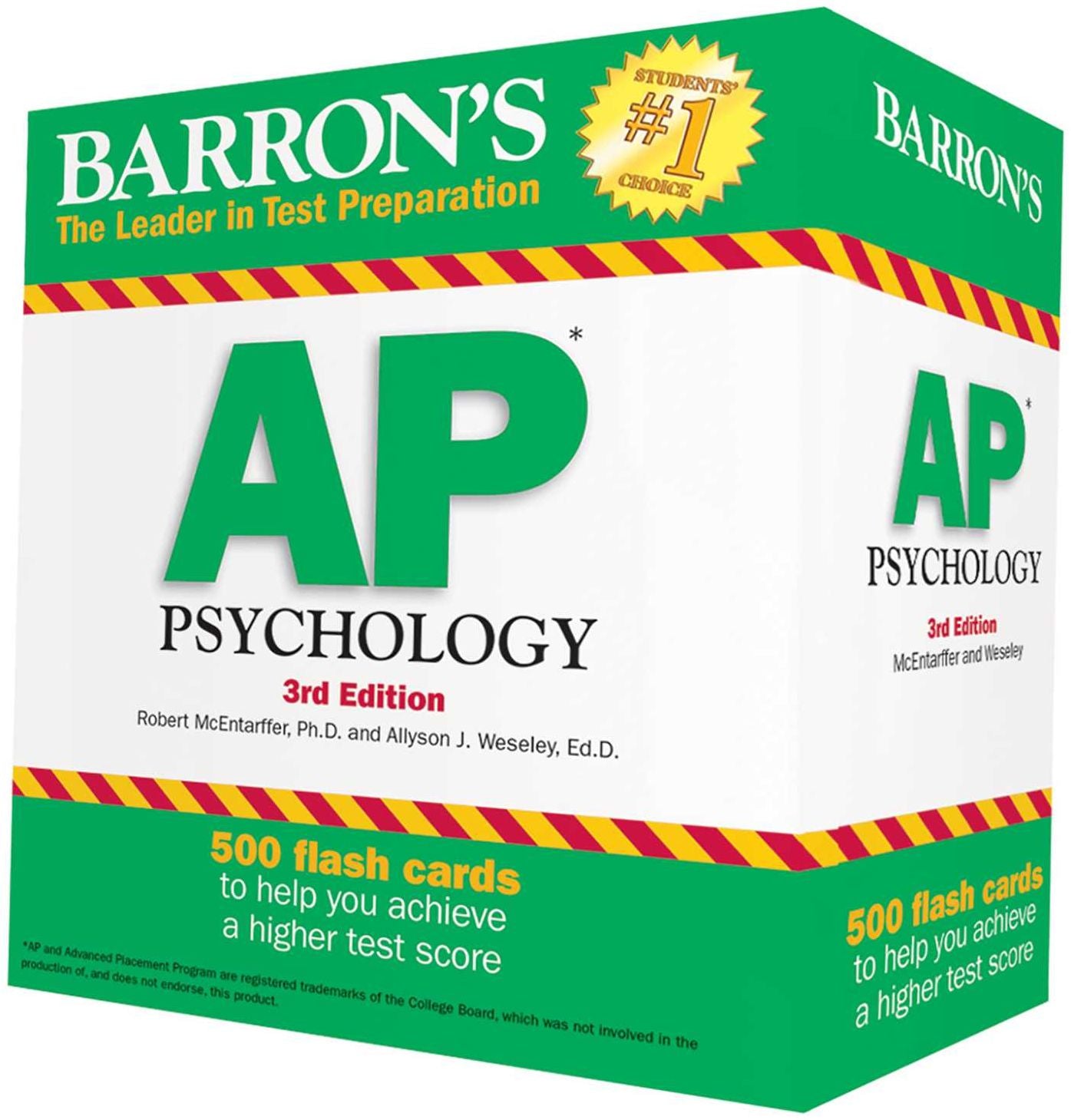 Barron's AP Psychology Flash Cards, 3rd Edition
