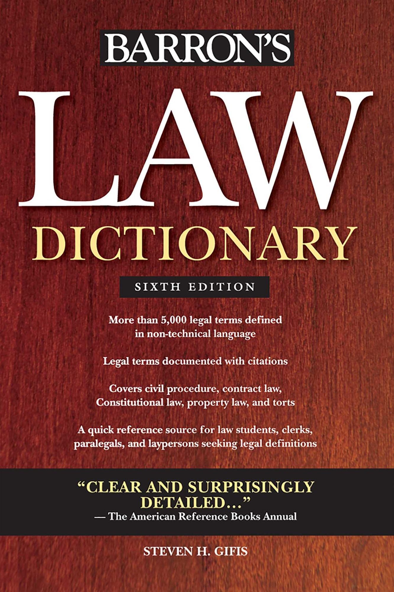 Law Dictionary, (Trade) 6th Ed