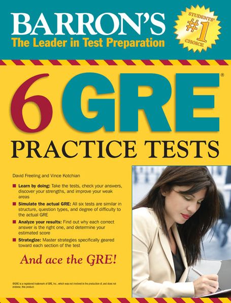Barron's 6 GRE Practice Tests