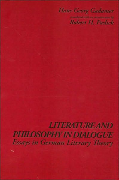 Literature and Philosophy in Dialogue