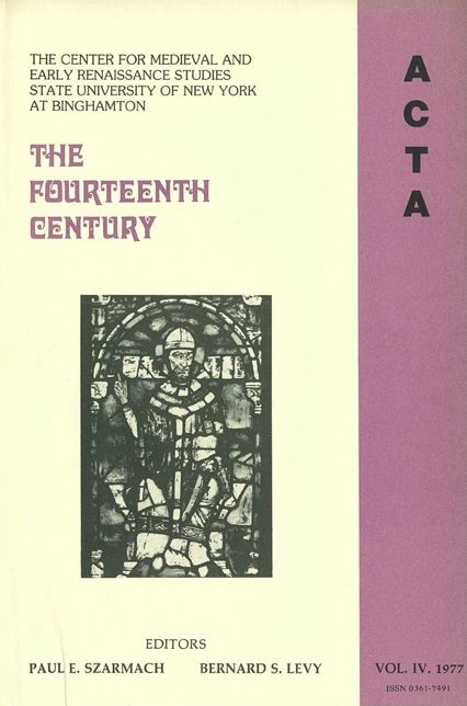 ACTA Volume #4: The Fourteenth Century