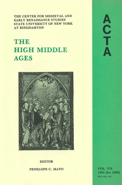 ACTA Volume #7: The High Middle Ages