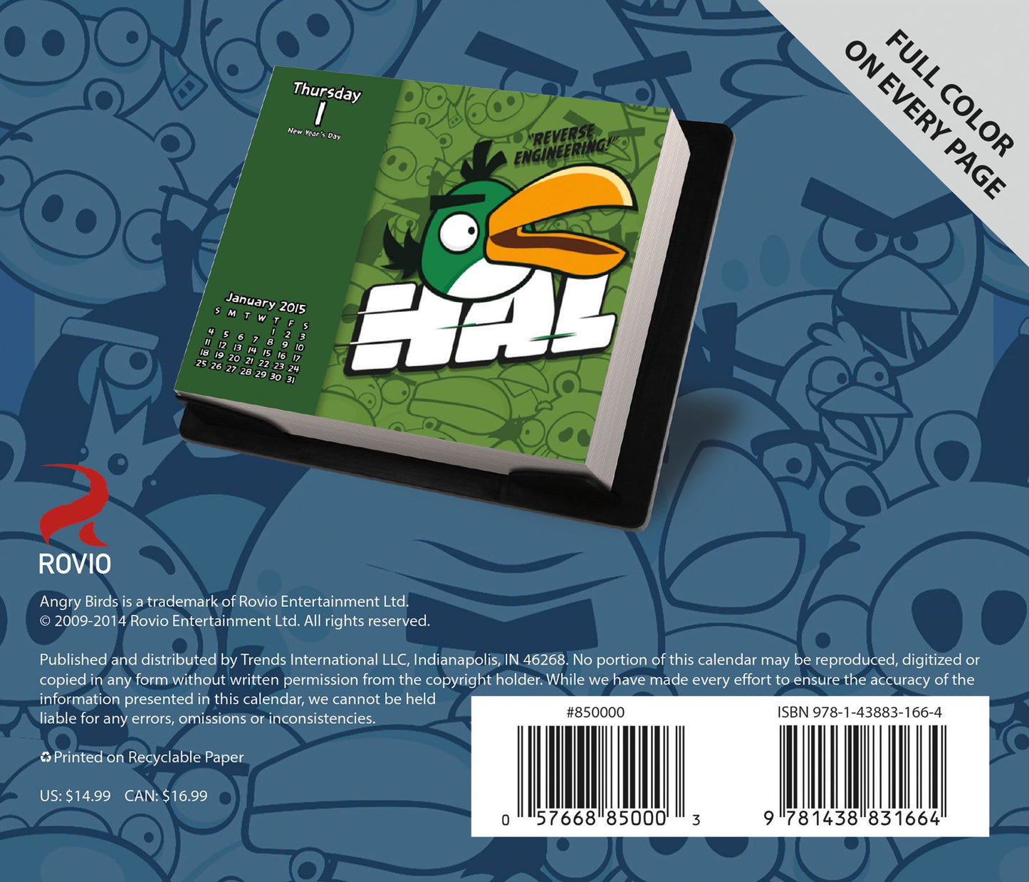 Angry Birds 2015 Calendar